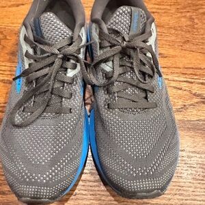 Brooks Gray and Blue Athletic Shoes